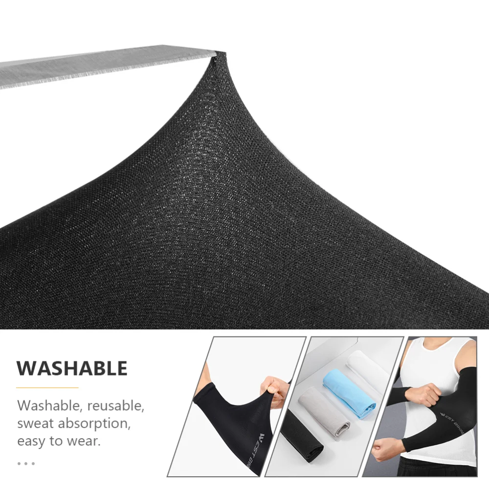 

1 Pair Ice Silk Sleeve Sleeve Outdoor Sports Cycling Cuff Sleeves