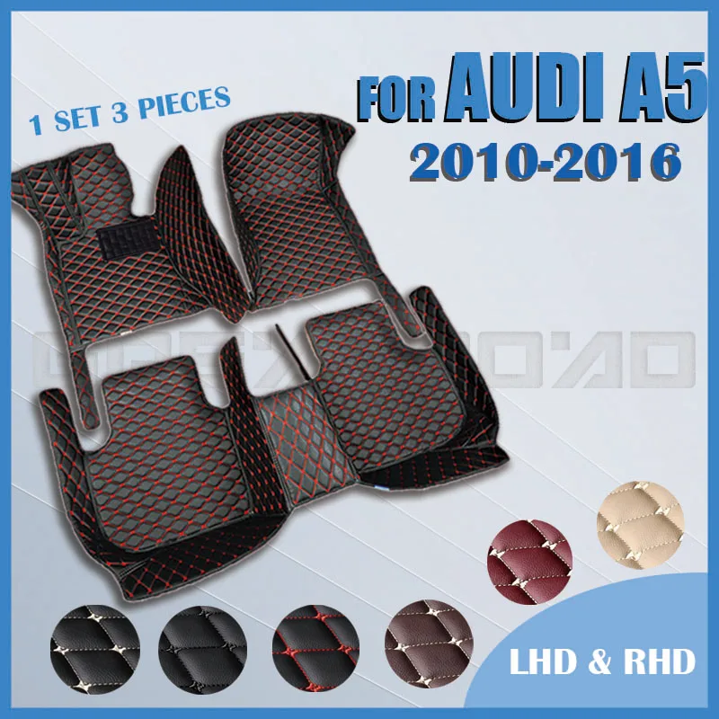

Car floor mats for Audi A5 Sedan (Four doors) 2010 2011 2012 2013 2014 2015 2016 Custom auto foot Pads automobile carpet cover