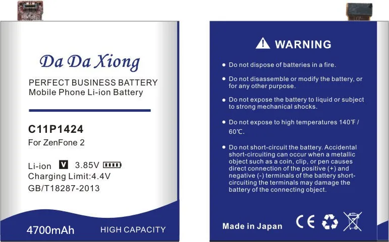 Аккумулятор Da Xiong 4700 мА/ч, C11P1424 Батарея для Asus Zenfone 2 ZE551ML ZE550ML 5,5 дюймов Z00AD Z00ADB Z00A Z008D