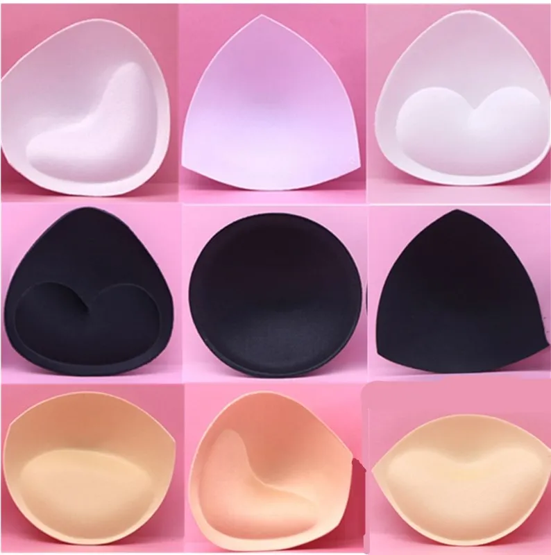 

6pcs 3pair Sponge Bra Insert Padded for Swimsuit Breast Enhancer Push Up Pads Removeable Bra Padding Women Intimates Accessories
