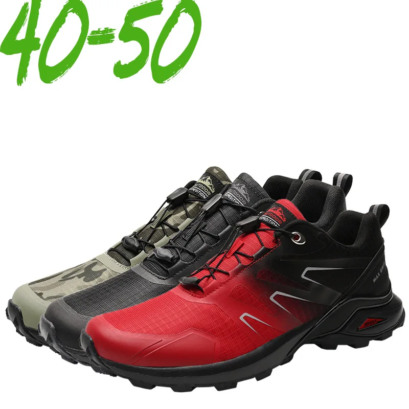 Cross-border outdoor male mountain hiking shoes outdoor climbing shoes male big yards leisure breathable male shoes 46 yards