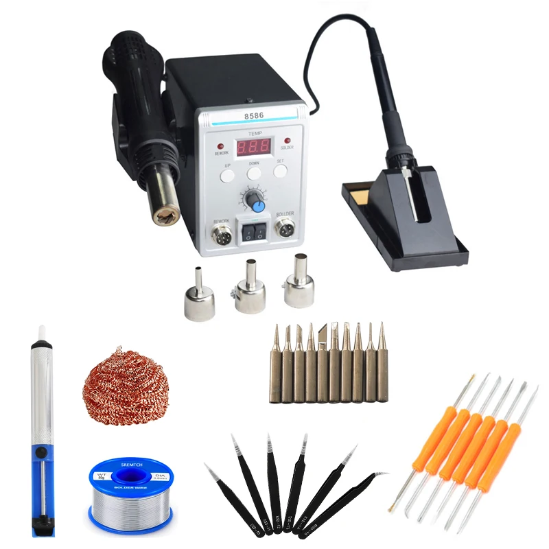 Паяльная станция с цифровым ЖК дисплеем 700 Вт паяльная для ремонта сотовых