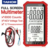 smart digital multimeter 10a current 600v voltage ac dc lcd display multi tester doide capacitor temperature frequency ncv