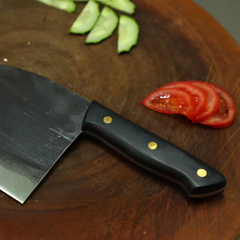 

Traditional Handmade Knife Kitchen Meat Chopping Stainless Steel Chef's Chopper Cooking Knives Forged Meat Slicer Cooking Tools