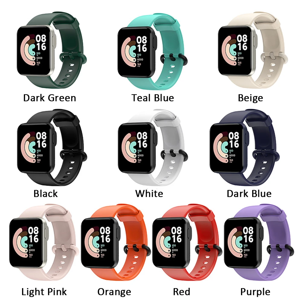 Силиконовый ремешок для Xiaomi Mi Watch Lite глобальная версия сменный спортивный