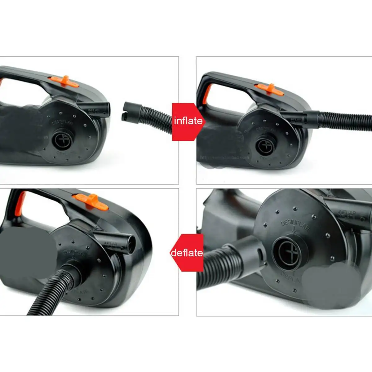 12V 100W Car Rechargable Pump Electric Inflatable Air For Kayak Boat Swimming Pool Cushions Ball Auto Portable Blower | Автомобили и