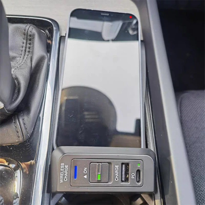 

Автомобильное беспроводное зарядное устройство для телефона, быстрый зарядный держатель QI для Volvo XC90 S90 V90 XC60 C60 V60 S60 2018 2019 2020 2021