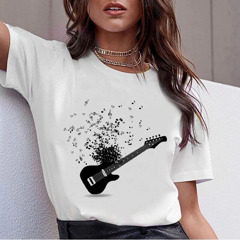 

Girls Tops Music Festival T-shirt Printed Harajuku Graphic Hot Selling T Shirts Women Casual White Tops Casual T Shirt