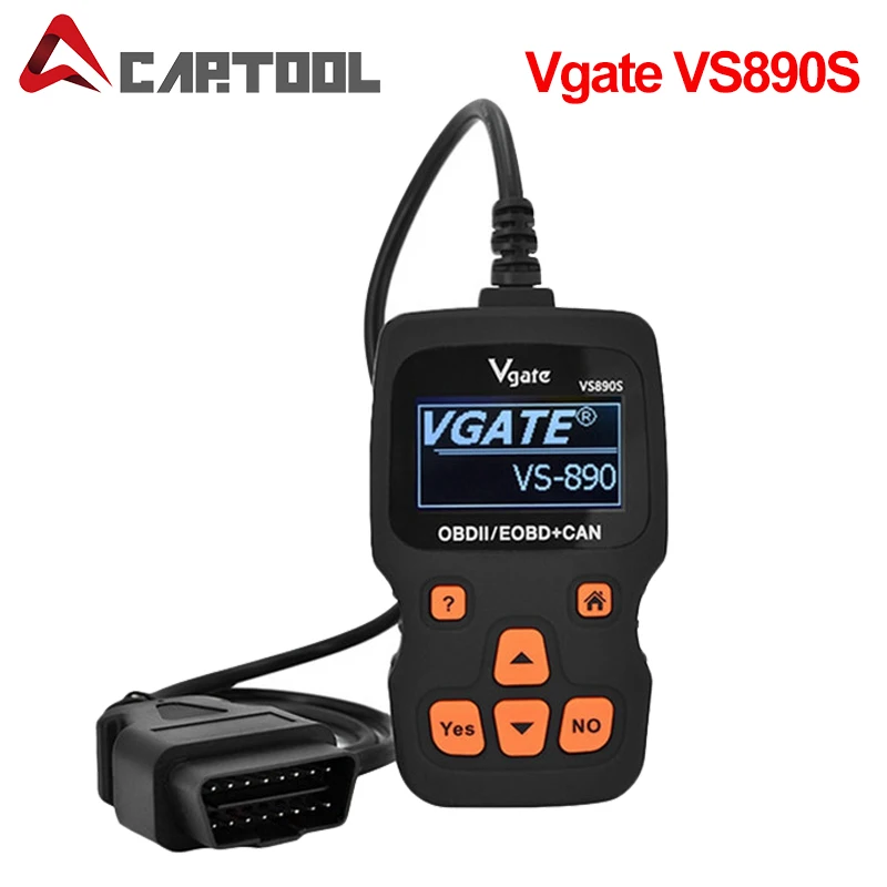 Автомобильный сканер obd2 Vgate VS890S VS890 OBD2 считыватель кодов с поддержкой