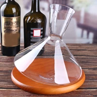 tumbler wine decanter with wooden support gyro creative wine brandy champagne decanter glass wine decanter bottle decanter