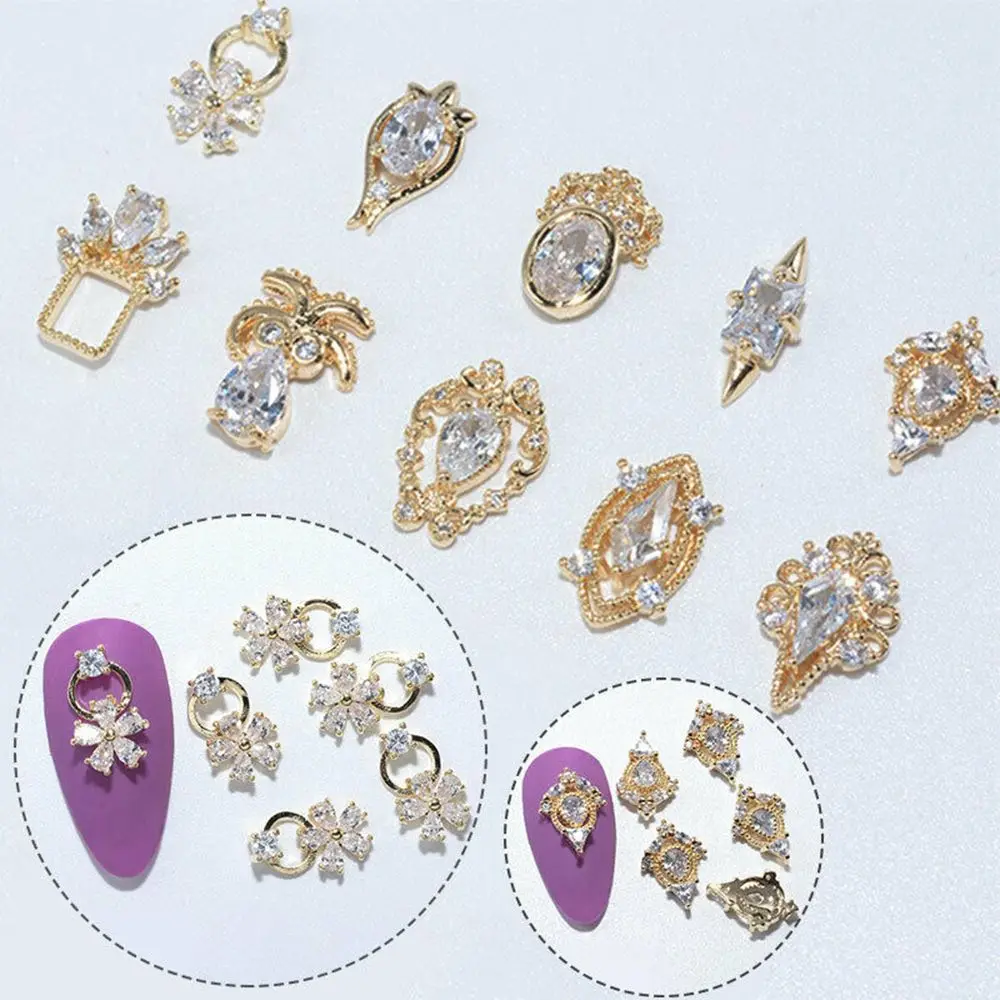 

New Manicure Charms Rhinestones Butterfly Nail Art Decorations Zircon 3D