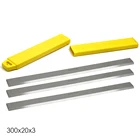 Набор лезвий для строгального станка из быстрорежущей стали, 3 шт., 300 мм, 300x20x3 мм