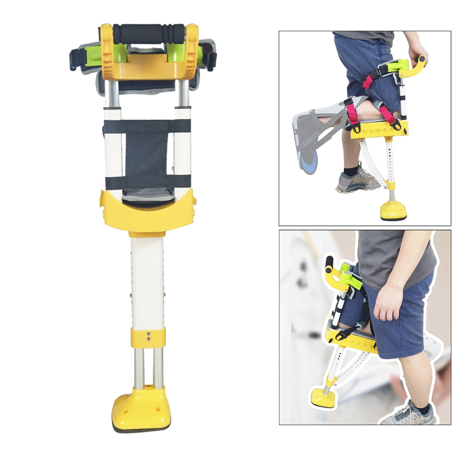 

Hands Free Crutches Walking Support Pain Free Knee Crutch Mobility Aids Device for Foot Injuries Ankles Pain