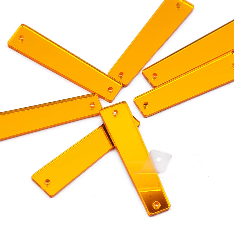 Полоски акриловые зеркальные YANRUO 30 шт. плоские стразы шьют на камнях и кристаллах