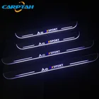 Для Audi A6 C6 C7 C8 Avant Allroad 2005  2020 динамическая светодиодная Накладка для автомобиля накладка педаль порога дорожка движущийся приветственный свет