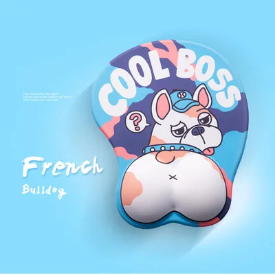 

Ergonomic Mousepad With Wrist Support Mouse Mat Soft Silicon Gel Anime 3D Mouse Pad