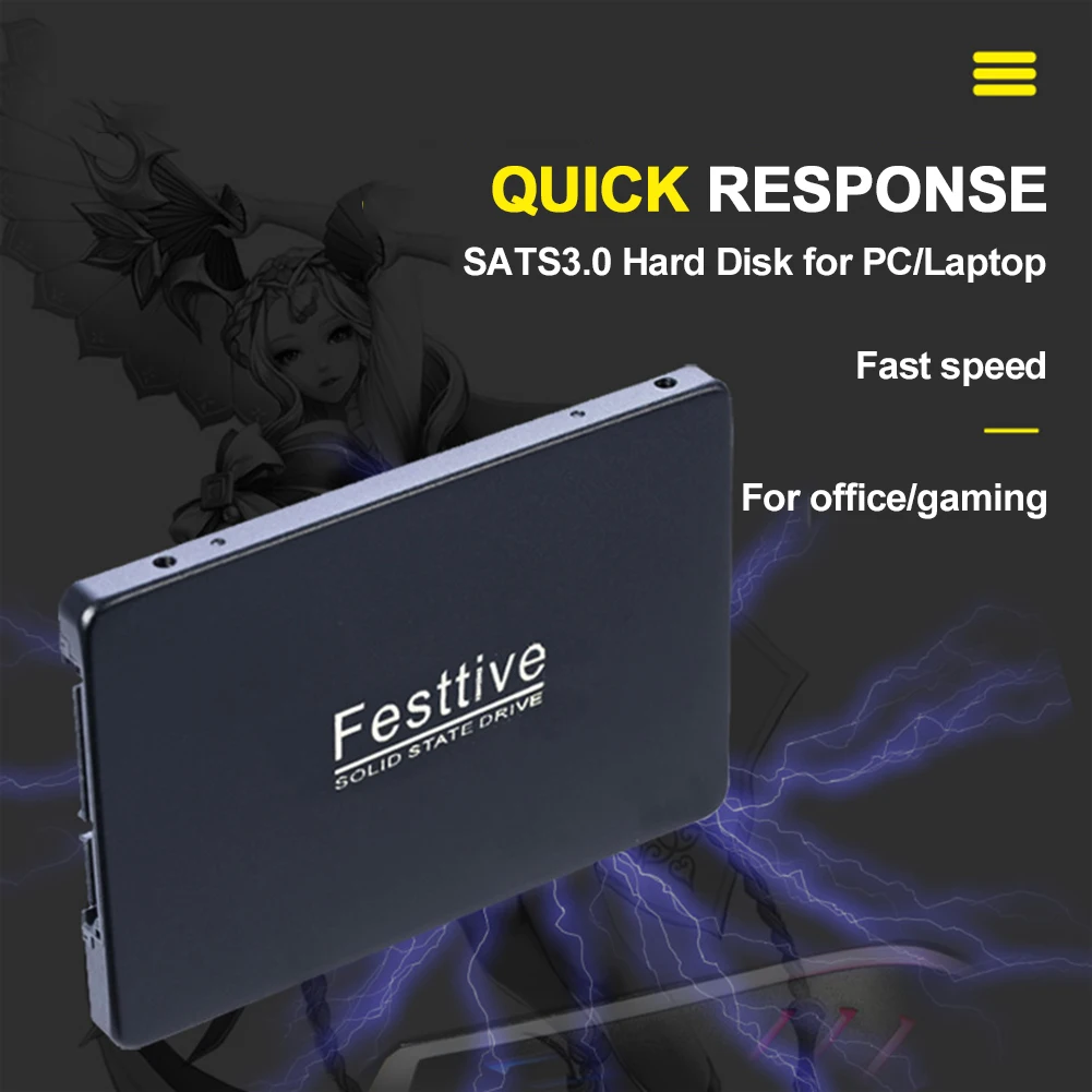

60 120GB Desktop PC 2.5'' Internal Solid State Drive SSD SATA III 560MB/s internal hard drive for Windows 7/8/10 fast shipping