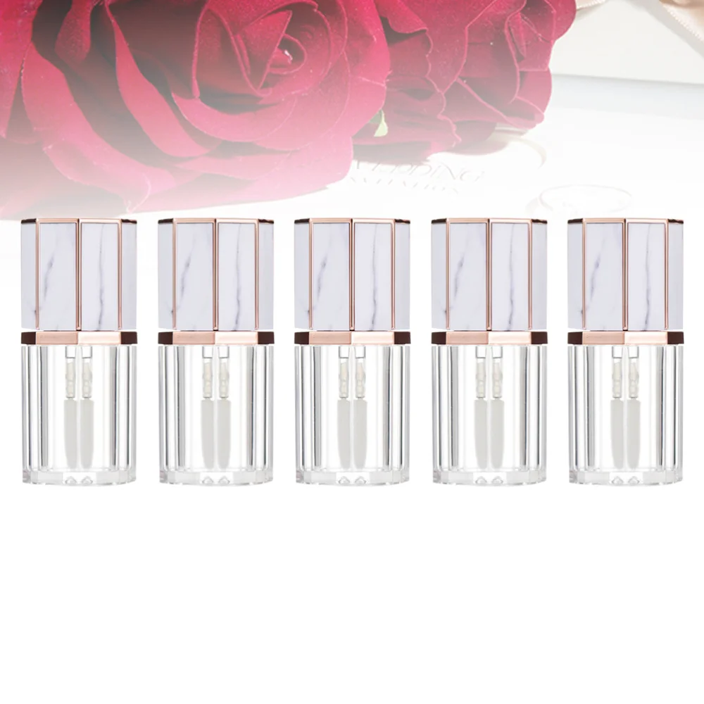 

5pcs 5ml Lip Gloss Bottles Empty Lip Gloss Tube Makeup Bottles Empty Lip Gloss Containers for Daily Woman Use