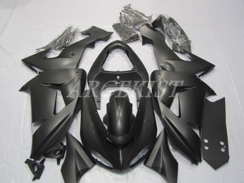 

High Quality New ABS Motorcycle Fairings Kit For kawasaki Ninja ZX-10R ZX10R 2006 2007 06 07 Bodywork set black matte
