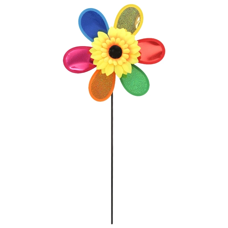 HBB блестки Подсолнух садовая ветряная мельница ветер вертушка окно домашний двор