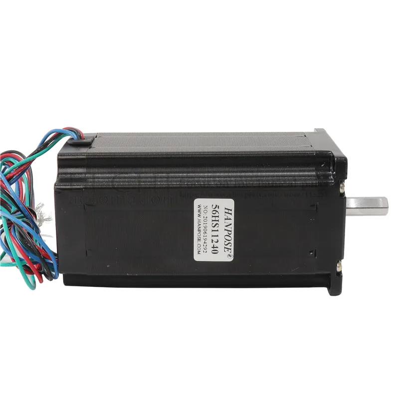 3 шт. NEMA 23 112 мм(4.0A, 300N. cm) 23HS11240 NEMA23 черный мотор для робота и ЧПУ Гравировальный фрезерный станок 3D принтер