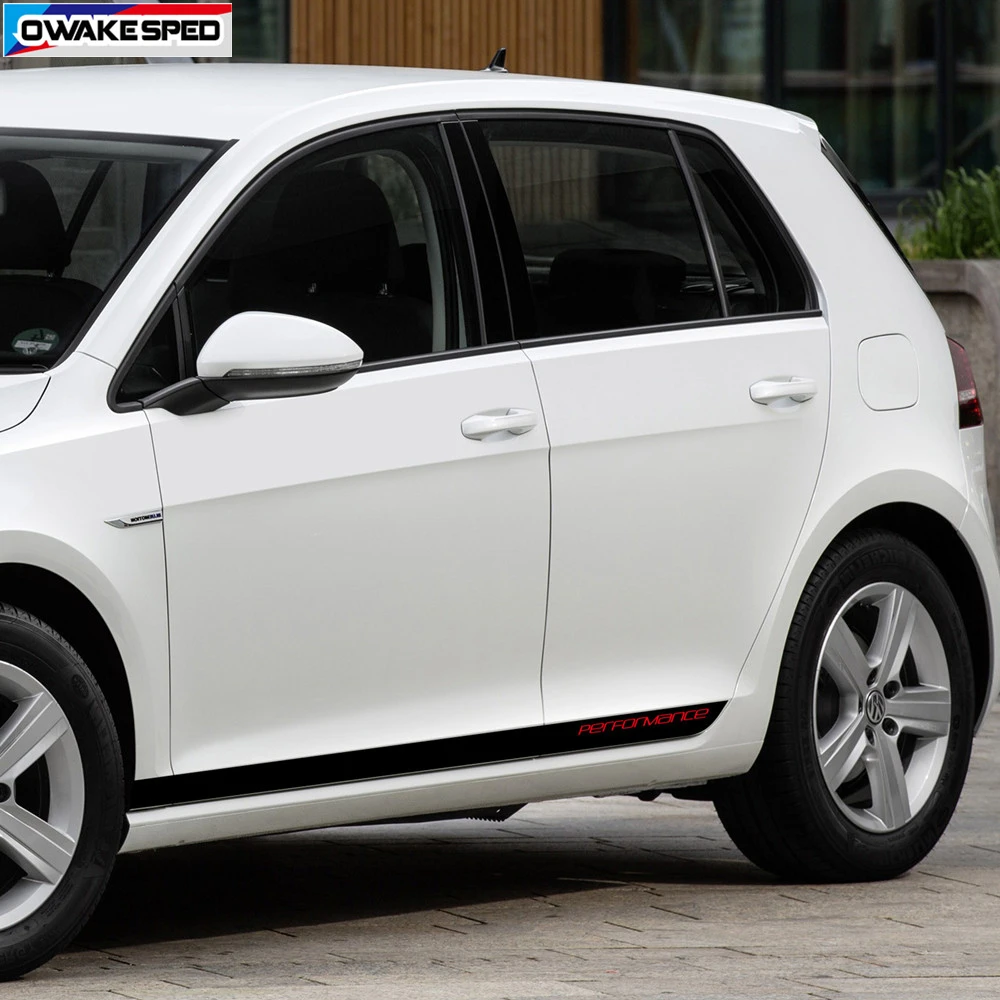 Виниловая наклейка на боковую дверь автомобиля Volkswagen Golf 7 MK7|Наклейки автомобиль|