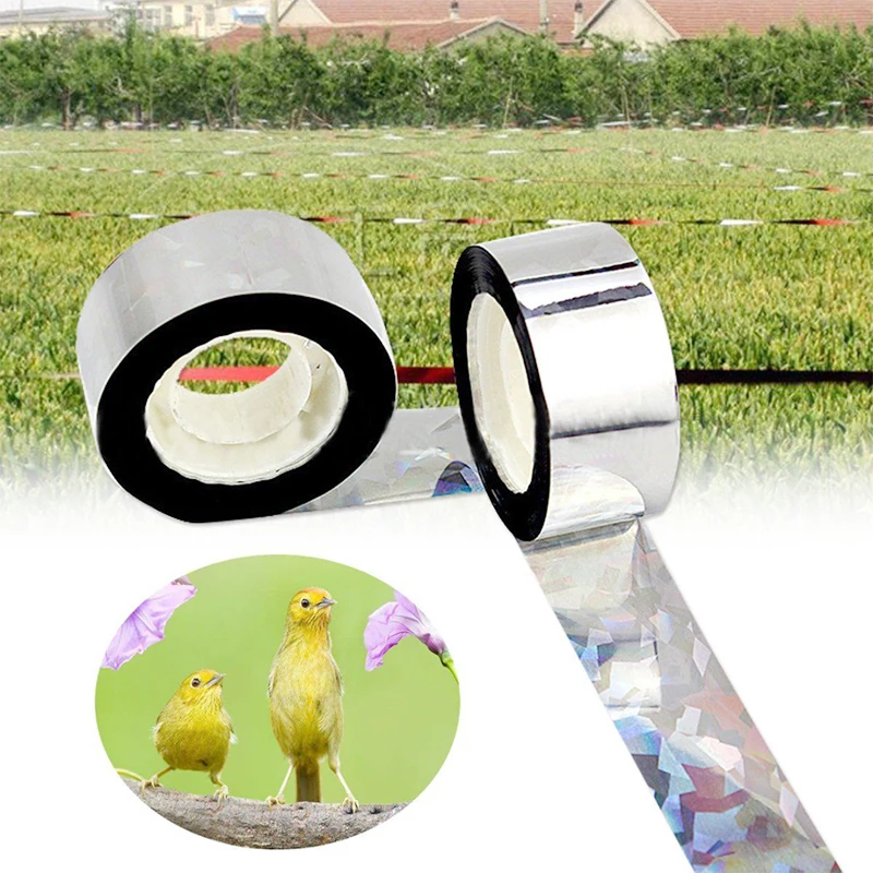 

80 M Flash Reflective Anti Bird Scare Tapes Audible Repellent Fox Pigeons Repeller Ribbon Deterrent Tapes Garden Pest Control