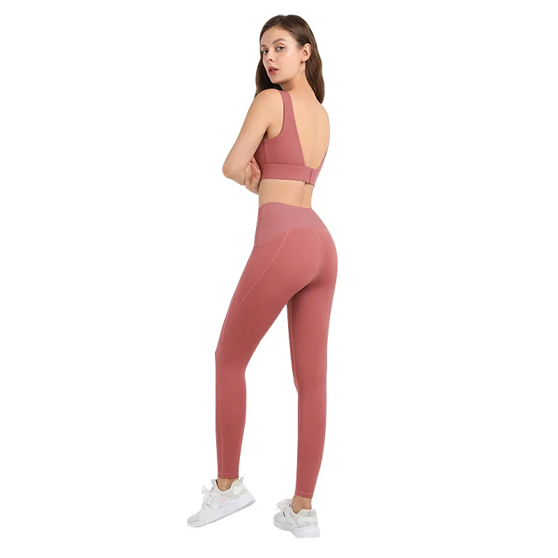 

Women's stretch thin ribbed fitness pants running training sportswear
