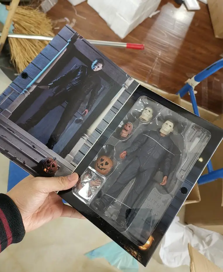 NECA Хэллоуин 2 Ultimate Майкл Майерз Экшн фигурки шарниры Подвижные модели игрушки 18