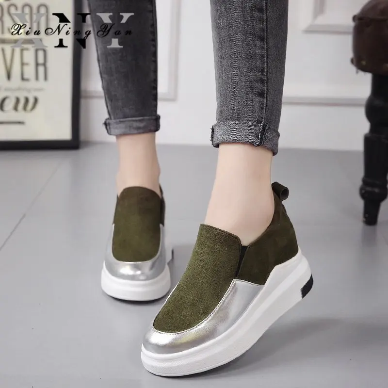 

Fashion Women Sneakers Ftats Shoes Daddy Shoes Patchwork Casual Flats Female Comfort White Black Vulcanized Platform Shoes 2021