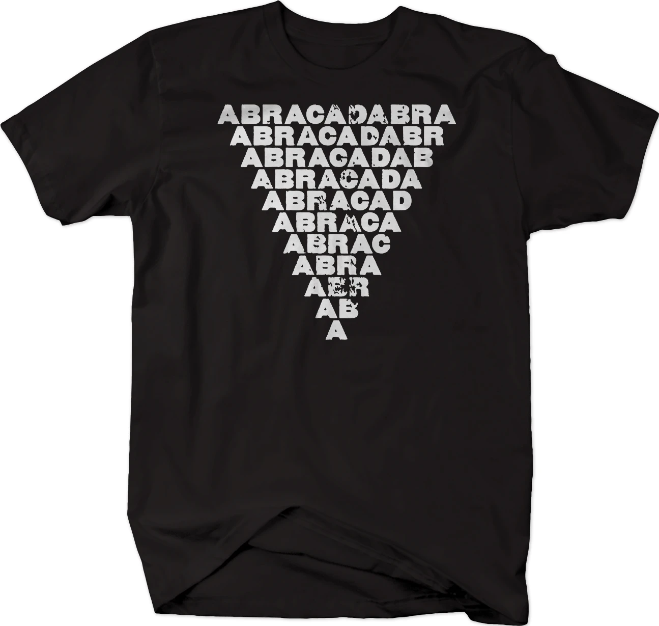

Abracadabra Eye Chart Pyramid Tshirt Mens T Shirts Fashion 2019