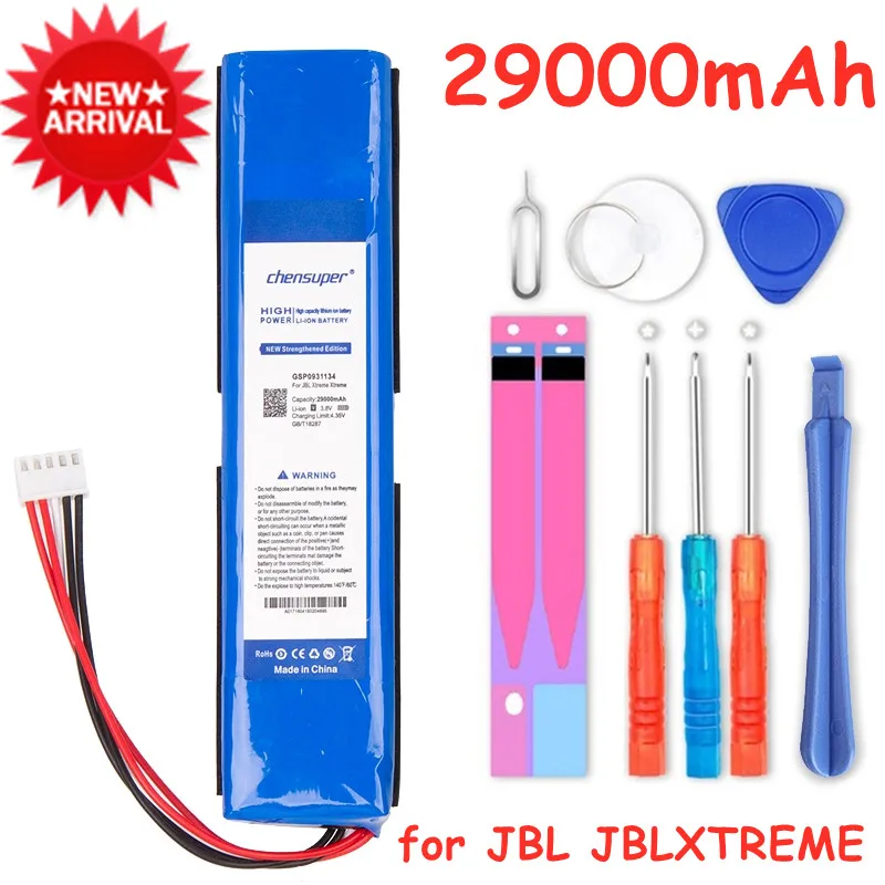 NEW 29000mAh GSP0931134 Latest Production Battery for JBL XTREME Xtreme High Capacity Batteries +Free Tools +Quick Arrive |