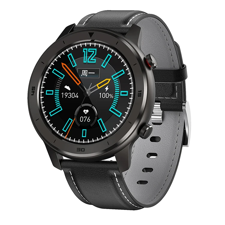 DT78, смарт-часы для мужчин, IP68, водонепроницаемые, Reloj Hombre Mode, умные часы с PPG, кровяное давление, пульсометр, спортивные, фитнес-часы - Цвет: Gray Leather Strap