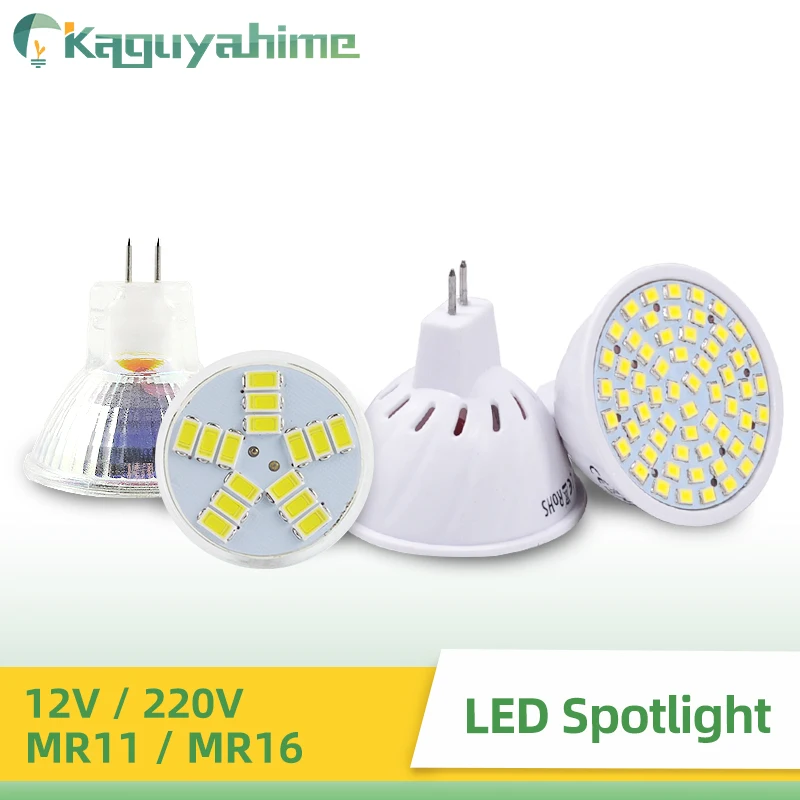 Bombilla LED KPS MR16 MR11 de 12V, lámpara de foco CC 10-30V, 6W, alto brillo, blanco cálido, blanco frío