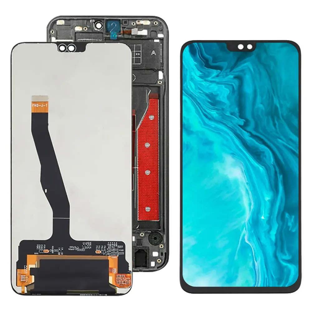 6 5original for huawei honor 9x lite lcd screen touch digitizer display with frame mobile phone parts jsn l21 jsn l22 jsn l23 free global shipping