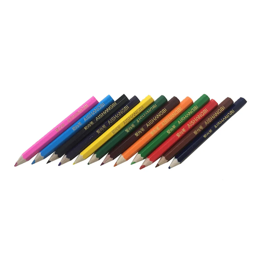 

12 Color Small Pencil Painting Pen Color Lead Pencil for Creative School Office Stationery Set School Supplies Office Supplies