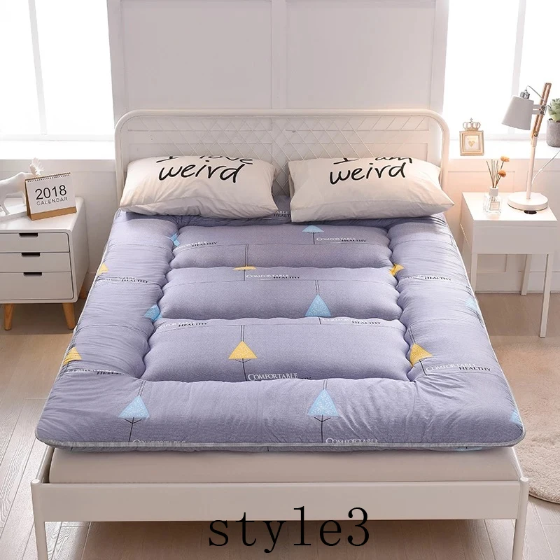 thick 10cm Cotton Mattress Foldable Floor Tatami Adult bedroom Comfortable soft warm breathable twin queen king size | Мебель