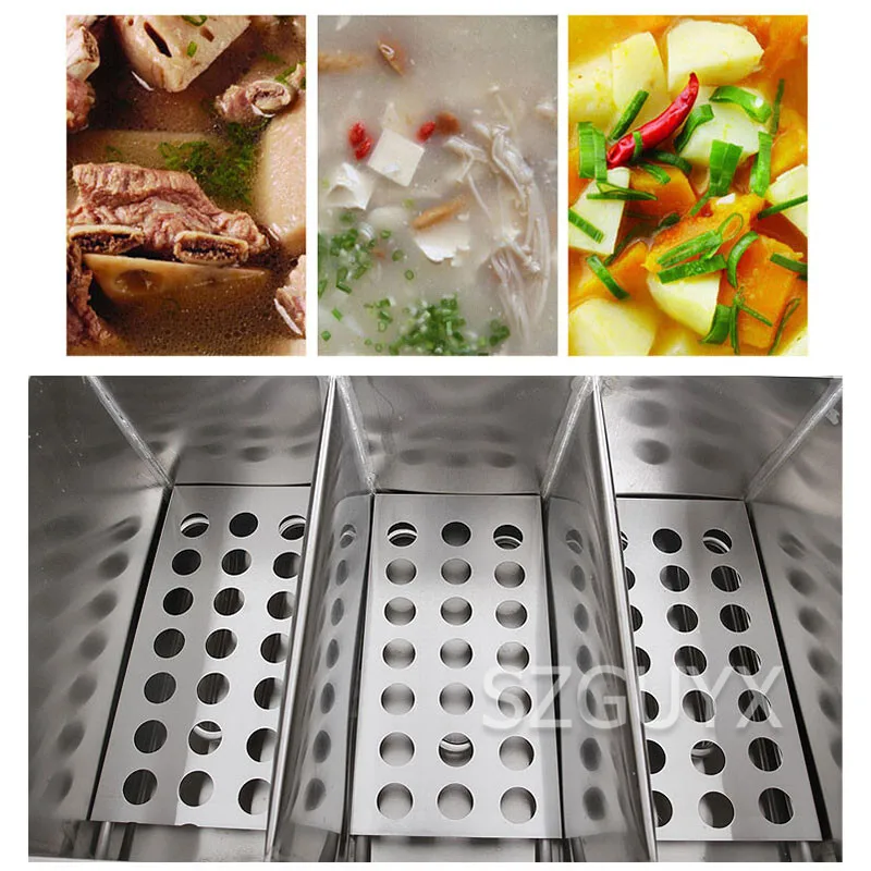 

6KW Commercial Six-head Noodle Cooker/6 Basket Automatic Electric Heating Noodle Boiler/Restaurant Cooking Equipment