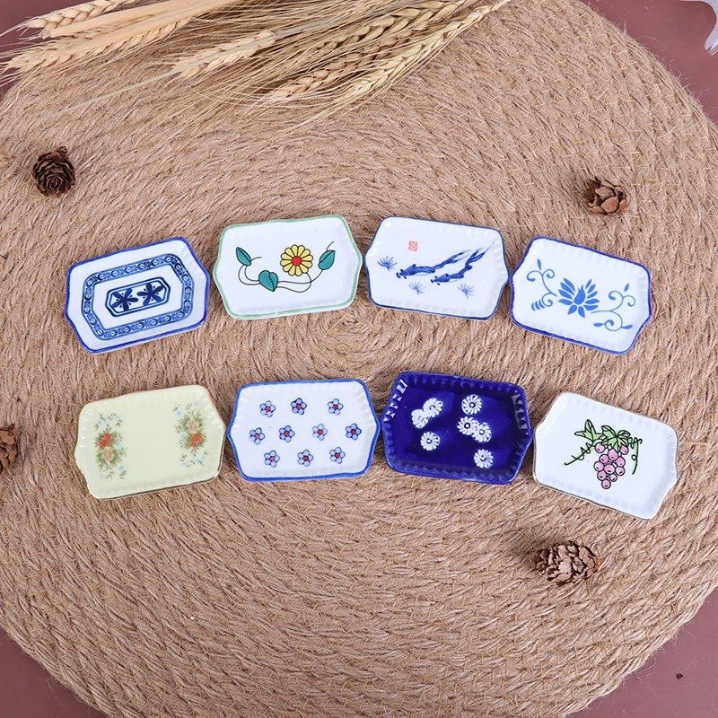 6*4 см кукольный домик мини керамическая посуда тарелки лоток кукольная еда блюда