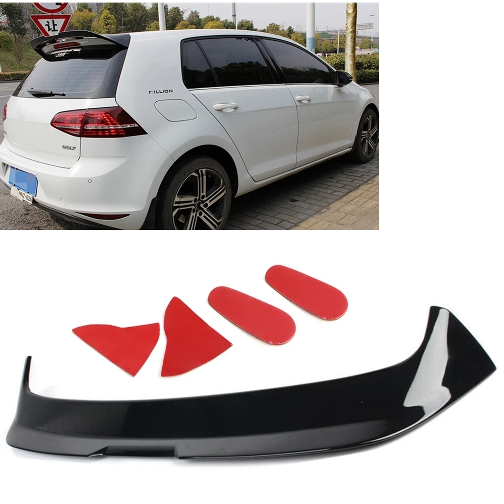 

Car Rear Trunk Spoiler Wing For Volkswagen Golf VW Golf7 Golf7.5 2014-2019 Glossy Black Add On Roof Bumper Splitter Lip Flap