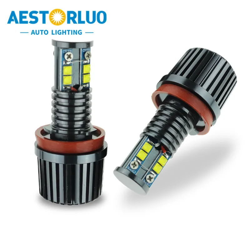 

Светодиодная кольцевая лампа Canbus H8 160 Вт с ангельскими глазами, 2 шт., для BMW E82E81E87E88 E90 E91 E92 E93 E60/61 E63E64E89 E70