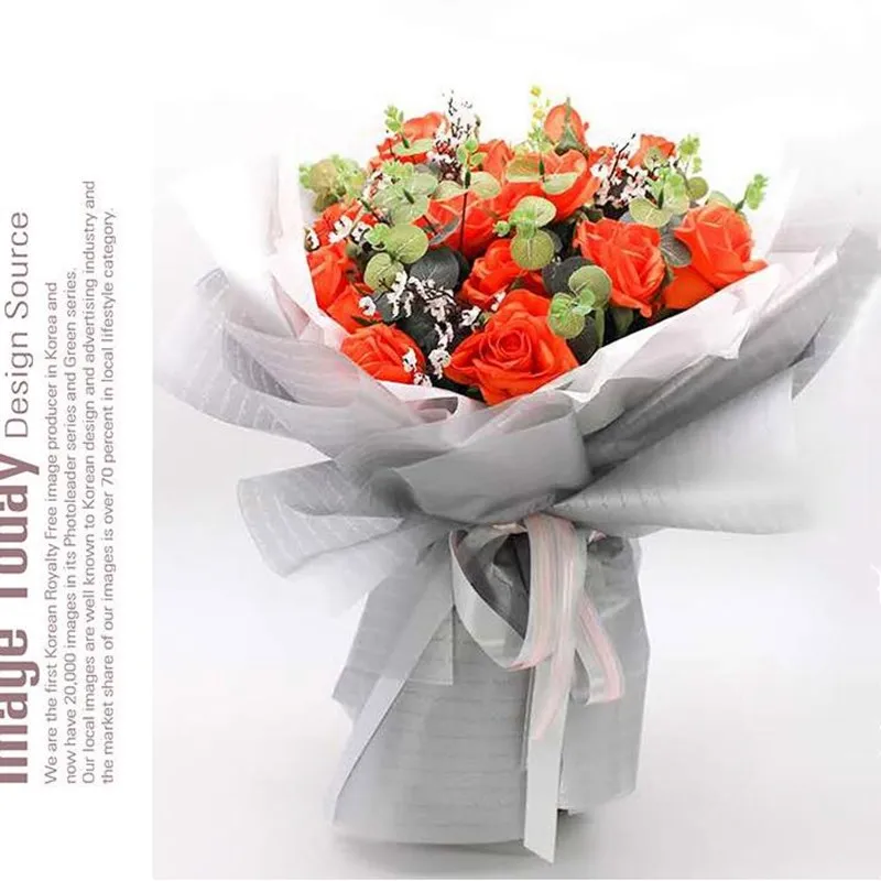 20 шт./партия пластиковой водонепроницаемой оберточной бумаги для цветов