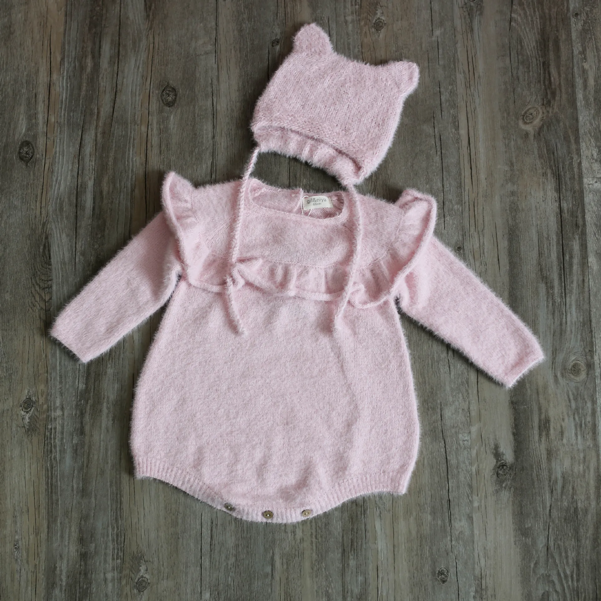 Осенний Вязаный комбинезон для маленьких мальчиков и девочек милый детский с