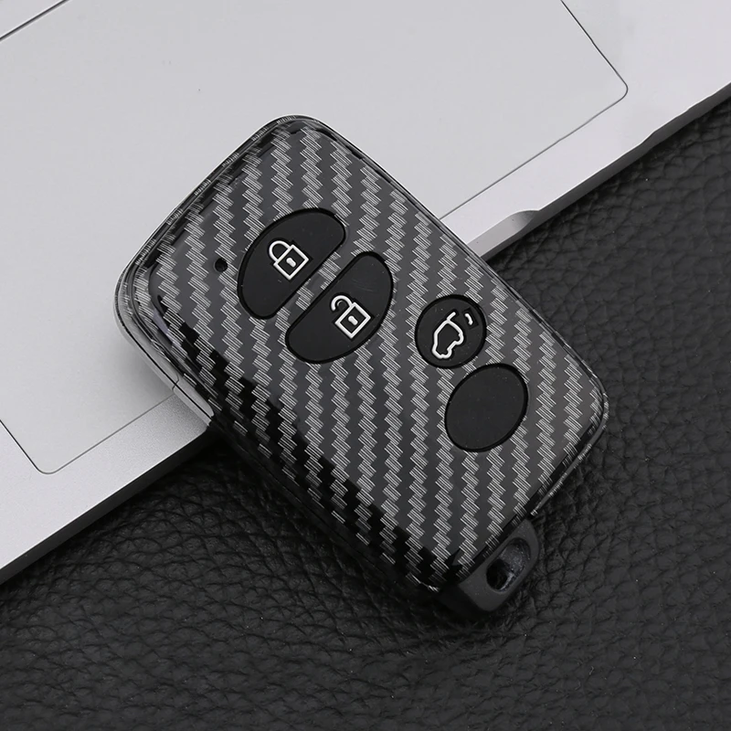 

ABS Carbon Fiber Car Key Cover Case For Toyota Land Cruiser Prado 150 Camry Crown For Subaru 2013 2014 Foreste XV Outback Legacy