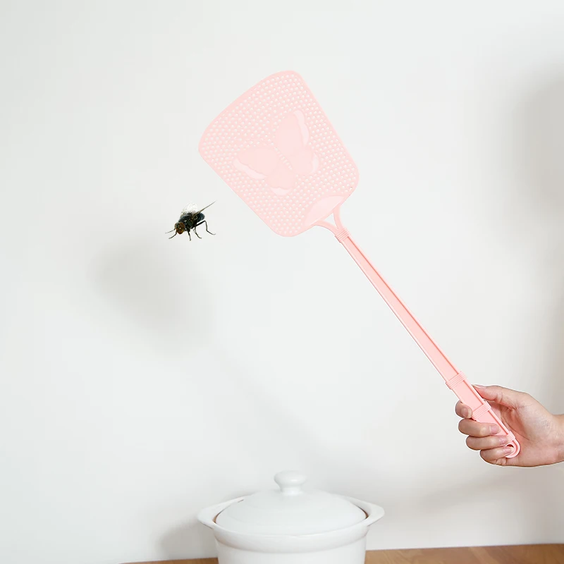 

4 pcs set fly swatter not rotten artifact extended manual killer for room from mosquito trap racket insect eliminator flytrap