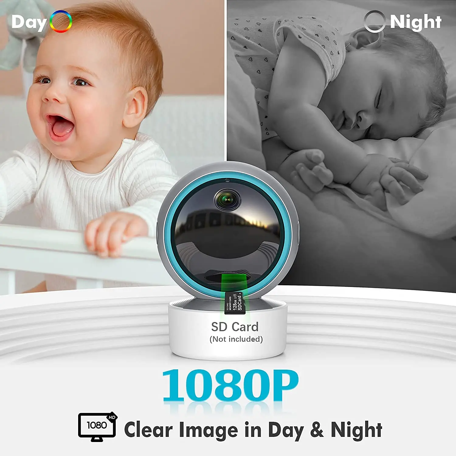 1080P HD 5G WiFi IP Camera Infrared Night Vision WIFI Indoor Surveillance CCTV PTZ Wireless Baby Monitor Mini Cam | Безопасность и