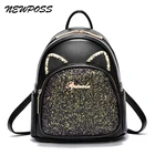 Высококачественные рюкзаки из искусственной кожи с заклепками для девочек-подростков, школьные сумки через плечо, многофункциональный женский маленький рюкзак