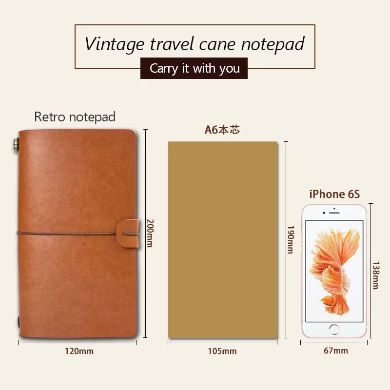 Еженедельный план 2020 из искусственной кожи блокнот А6 бумажный Дневник для