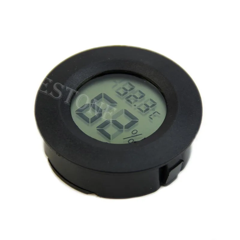Hot Selling Digital Cigar Humidor Hygrometer Thermometer Round Black Face New 2017 | Инструменты
