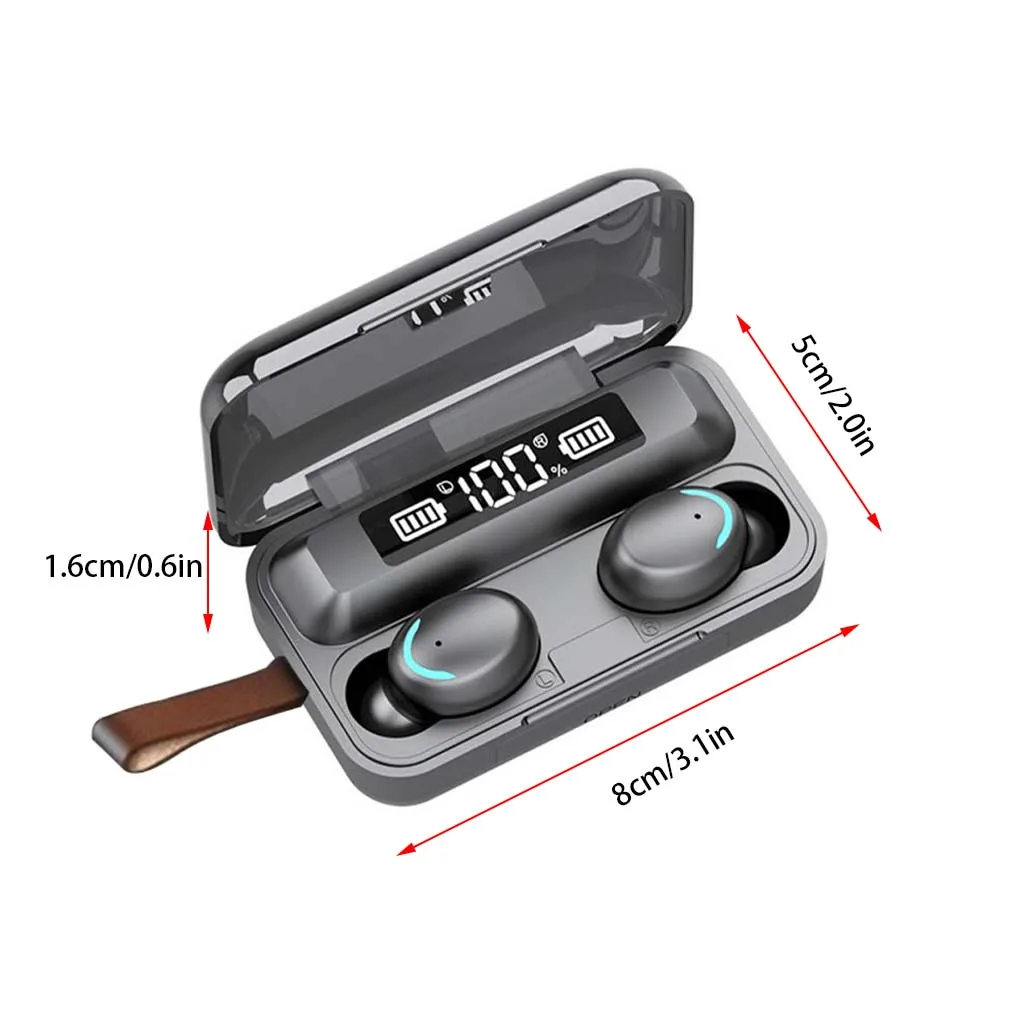 

F9 Wireless Headphones Bluetooth 5.0 Earbuds Earphone TWS HIFI Mini In-ear Sports Running Headset for iOS/Android Phones HD Call